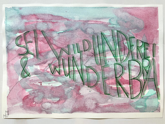 Beispielbild für den Kurs Kalligrafie und Handlettering